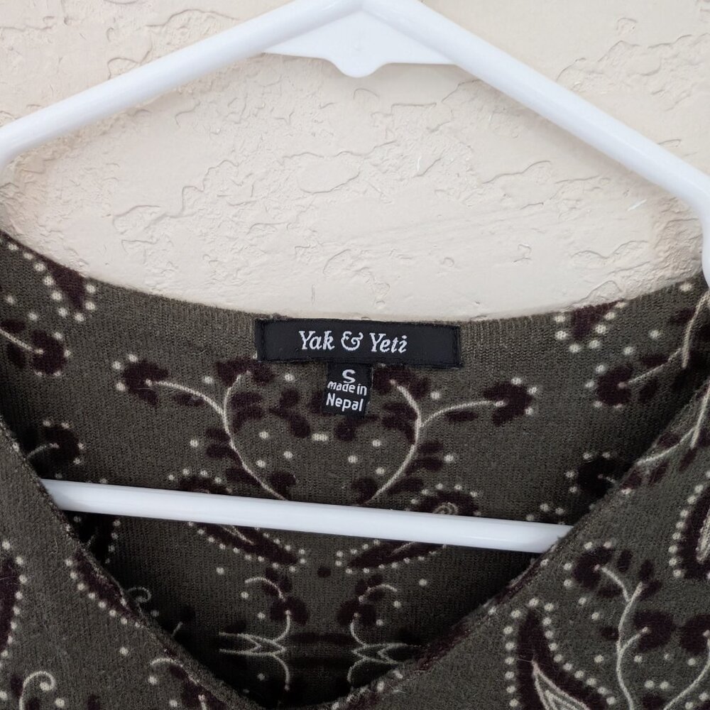 Yak and Yeti Paisley Lace Long Sleeved Dress with Pockets Size S - Picture 3 of 5